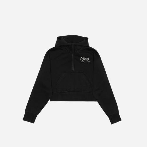 My Lake Half Zip Cropped Hoodie
