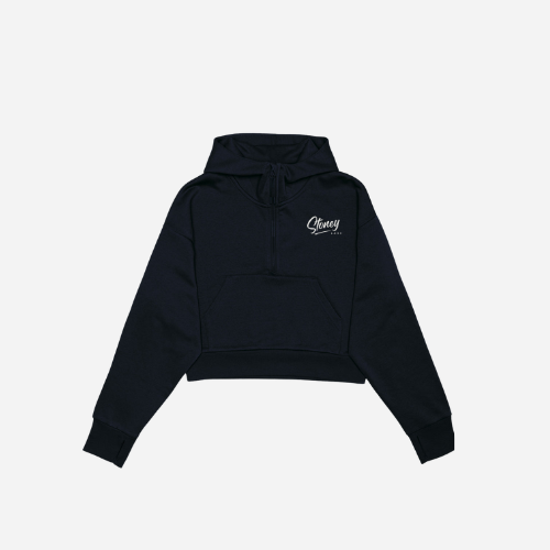 My Lake Half Zip Cropped Hoodie