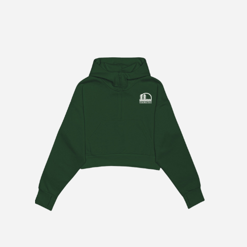 Canadian Crew Half Zip Cropped Hoodie