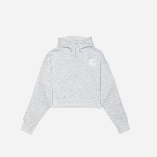 Canadian Crew Half Zip Cropped Hoodie