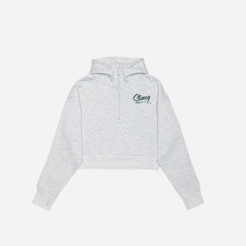My Lake Half Zip Cropped Hoodie